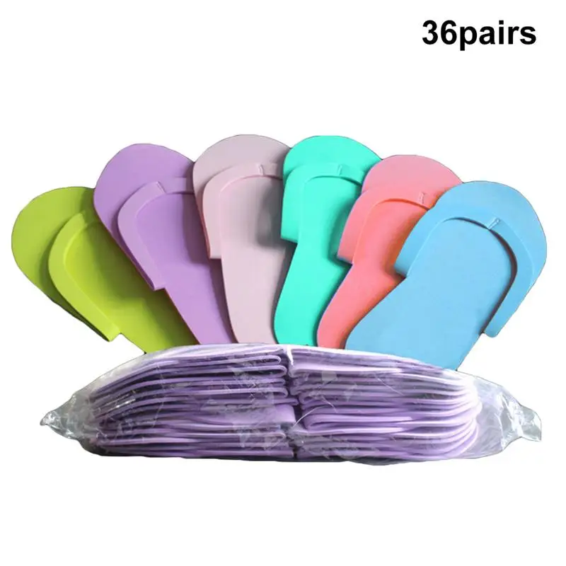 36 Pairs Disposable Foam Pedicure Slippers Disposable Slippers Pedicure Slippper For Salon Spa Pedicure (Random Color)
36 Pairs Disposable Foam Pedicure Slippers Disposable Slippers Pedicure Slippper For Salon Spa Pedicure (Random Color)