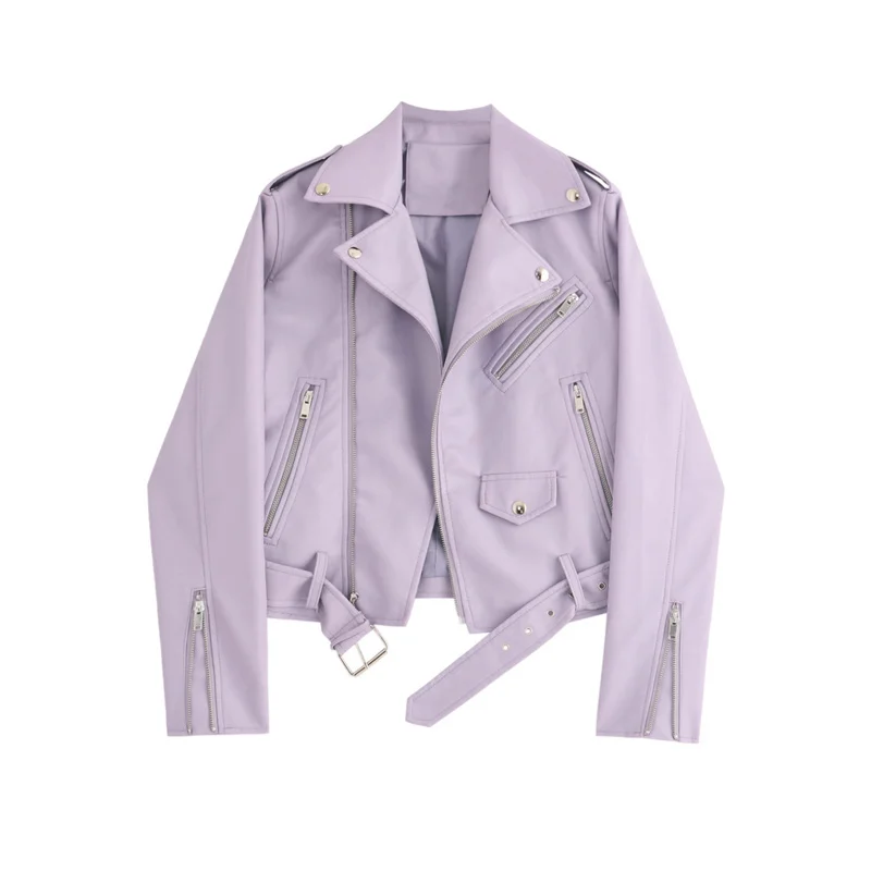 Korean Black Faux PU Leather Jacket With Belt Women Slim Short Coat Spring New Lapel Long Sleeve Biker Jacket Streetwearfashion
Korean Black Faux PU Leather Jacket With Belt Women Slim Short Coat Spring New Lapel Long Sleeve Biker Jacket Streetwearfashion