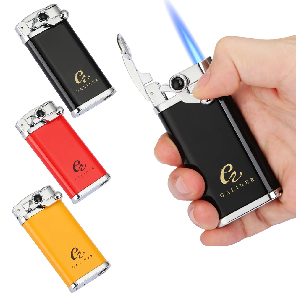 GALINER Windproof Cigar Lighter With Cigar Punch Cutter Smoking Accessories Refillable Gas Metal Jet Flame Torch Mechero Puro
GALINER Windproof Cigar Lighter With Cigar Punch Cutter Smoking Accessories Refillable Gas Metal Jet Flame Torch Mechero Puro