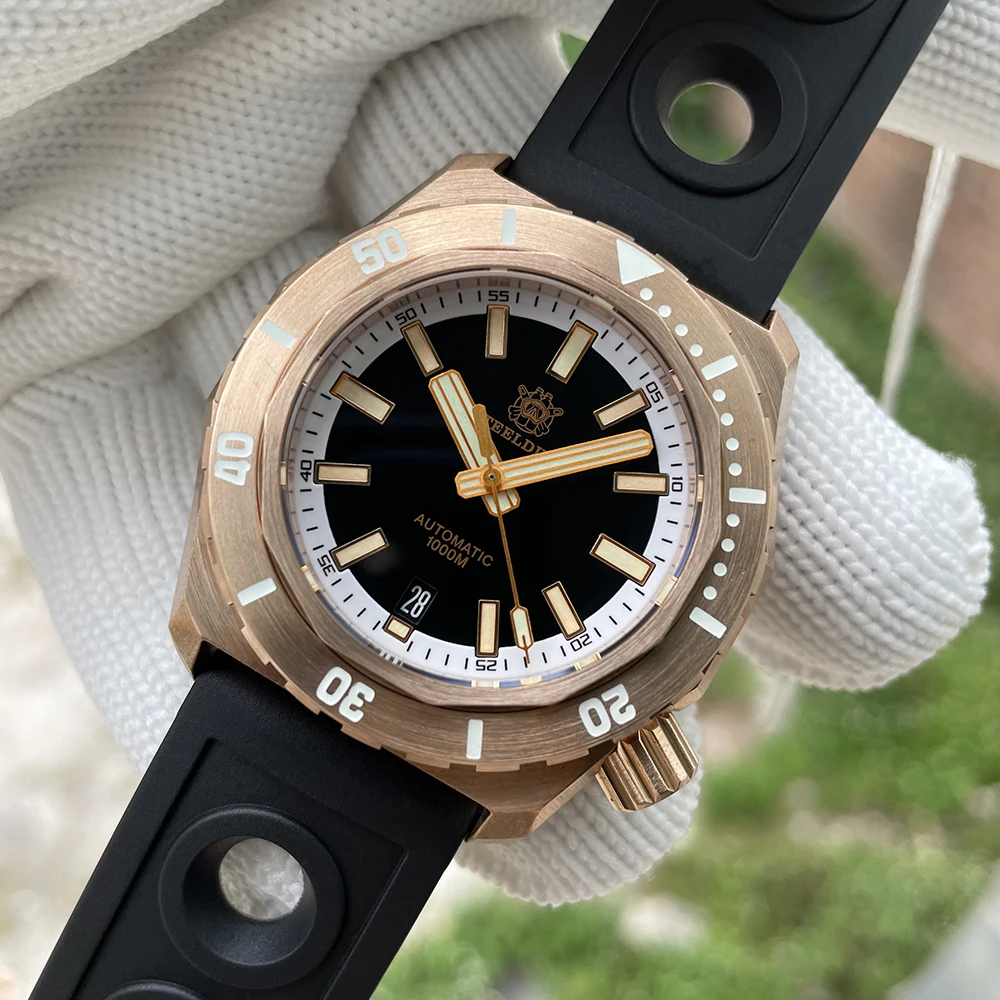 2022 NEW Bronze Dive Watch STEELDIVE SD1947S Sapphire Crystal Super Luminous 1000M Waterproof Mechanical Wristwatch For Men
2022 NEW Bronze Dive Watch STEELDIVE SD1947S Sapphire Crystal Super Luminous 1000M Waterproof Mechanical Wristwatch For Men