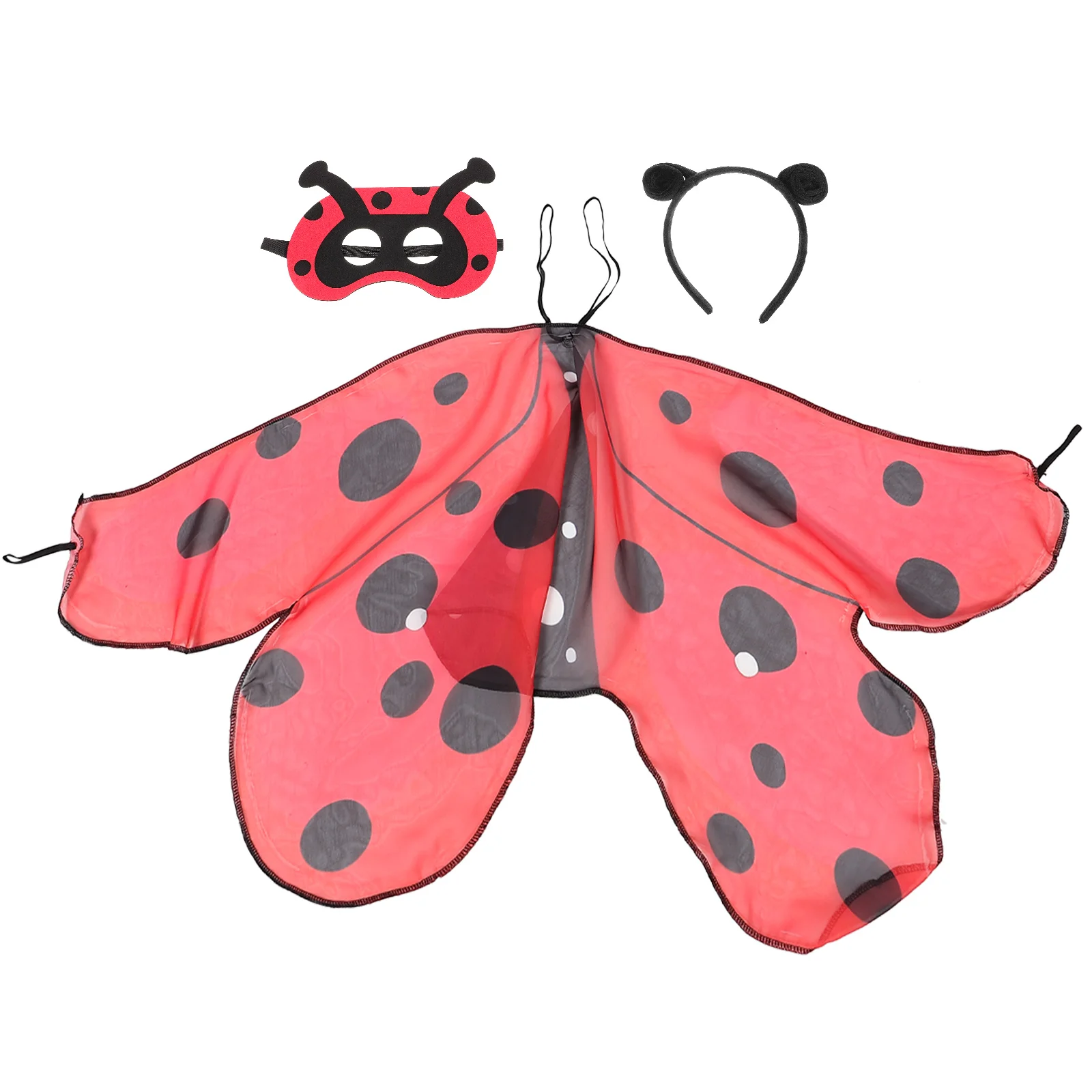 1 Set Ladybug Costume Accessories Including Ladybug Wing Ladybug Headband and Ladybug Mask
1 Set Ladybug Costume Accessories Including Ladybug Wing Ladybug Headband and Ladybug Mask