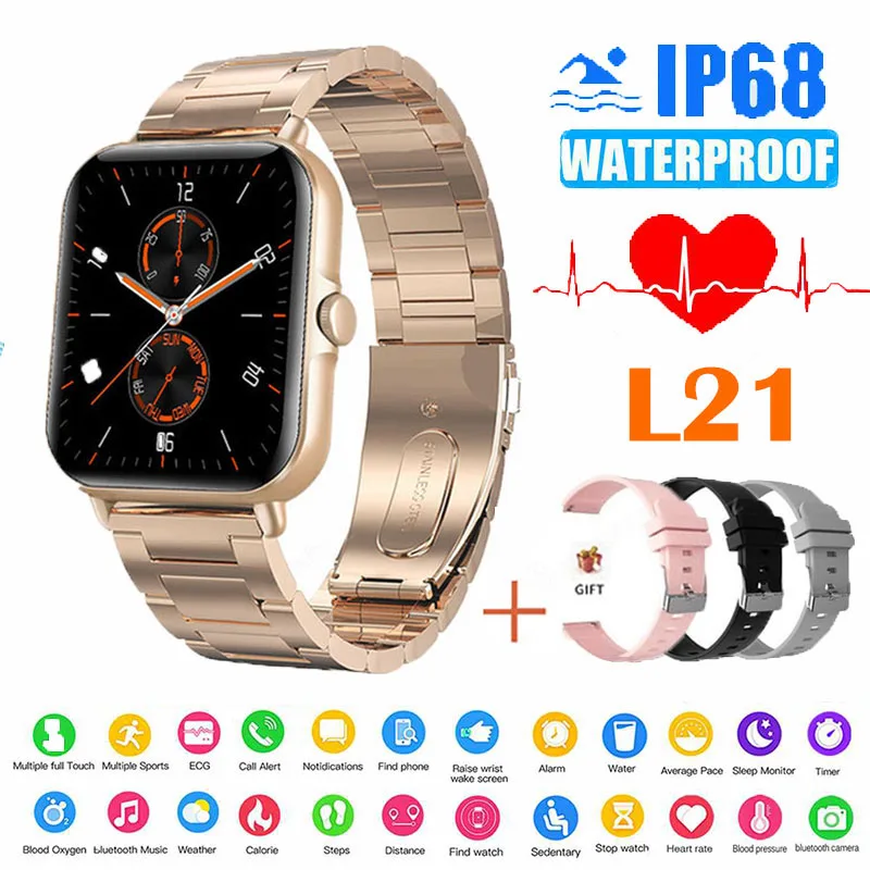 Smart Watch Men Bluetooth Call Sport Fitness Tracker Heart Rate Monitor Waterproof Women's Smartwatch L21 For Android IOS Xiaomi
Smart Watch Men Bluetooth Call Sport Fitness Tracker Heart Rate Monitor Waterproof Women's Smartwatch L21 For Android IOS Xiaomi