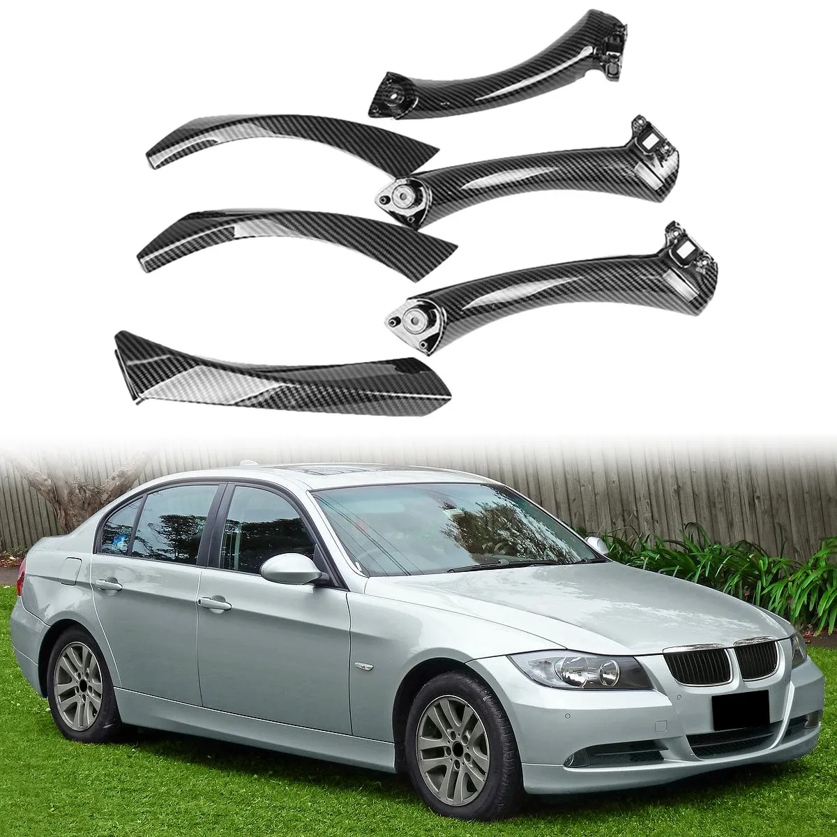 Внутренняя дверная ручка из углеродного волокна для BMW E90 E91 3 серии 2004-2012, 6 шт.
Внутренняя дверная ручка из углеродного волокна для BMW E90 E91 3 серии 2004-2012, 6 шт.