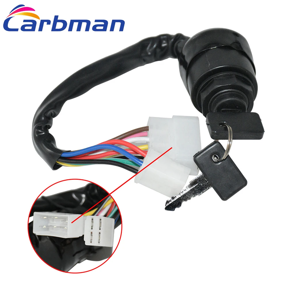 Carbman Ignition Switch w/ Keys For Yamaha Gas 2 Cycle Golf Cart G1 1979 1980 1981 1982 1983 1984 1985 1986 1987 1988 1989
Carbman Ignition Switch w/ Keys For Yamaha Gas 2 Cycle Golf Cart G1 1979 1980 1981 1982 1983 1984 1985 1986 1987 1988 1989