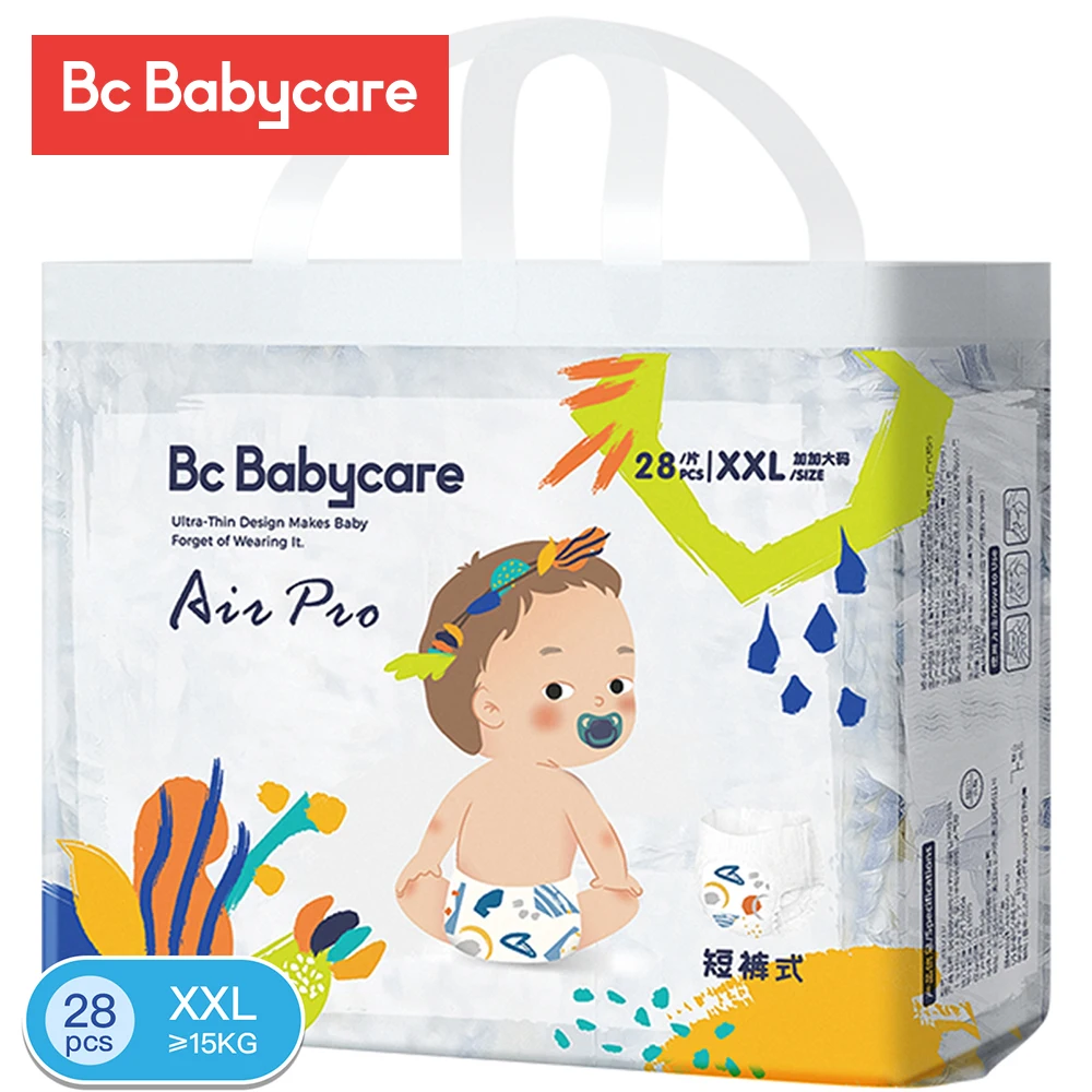 Bc Babycare 28Pcs/Pack Pull-ups Disposable Diaper Pants Airpro Breathable Super Soft Dry Absorbent Diaper Plus Size XXL for Kids
Bc Babycare 28Pcs/Pack Pull-ups Disposable Diaper Pants Airpro Breathable Super Soft Dry Absorbent Diaper Plus Size XXL for Kids