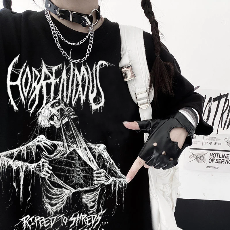 Women Tshirts Gothic Dark Oversized Tee Punk Black Graphic Clothes Kpop Harajuku Streetwear Femme T Shirt Hip Hop
Women Tshirts Gothic Dark Oversized Tee Punk Black Graphic Clothes Kpop Harajuku Streetwear Femme T Shirt Hip Hop
