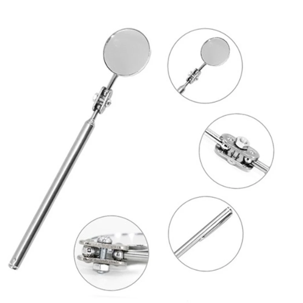 Car Telescopic Detection Lens Round Mirror 360 Repair Tool Stainless Steel 16.6 - 55cm/24.8 -75cm For 360° Angle View Ideal
Car Telescopic Detection Lens Round Mirror 360 Repair Tool Stainless Steel 16.6 - 55cm/24.8 -75cm For 360° Angle View Ideal