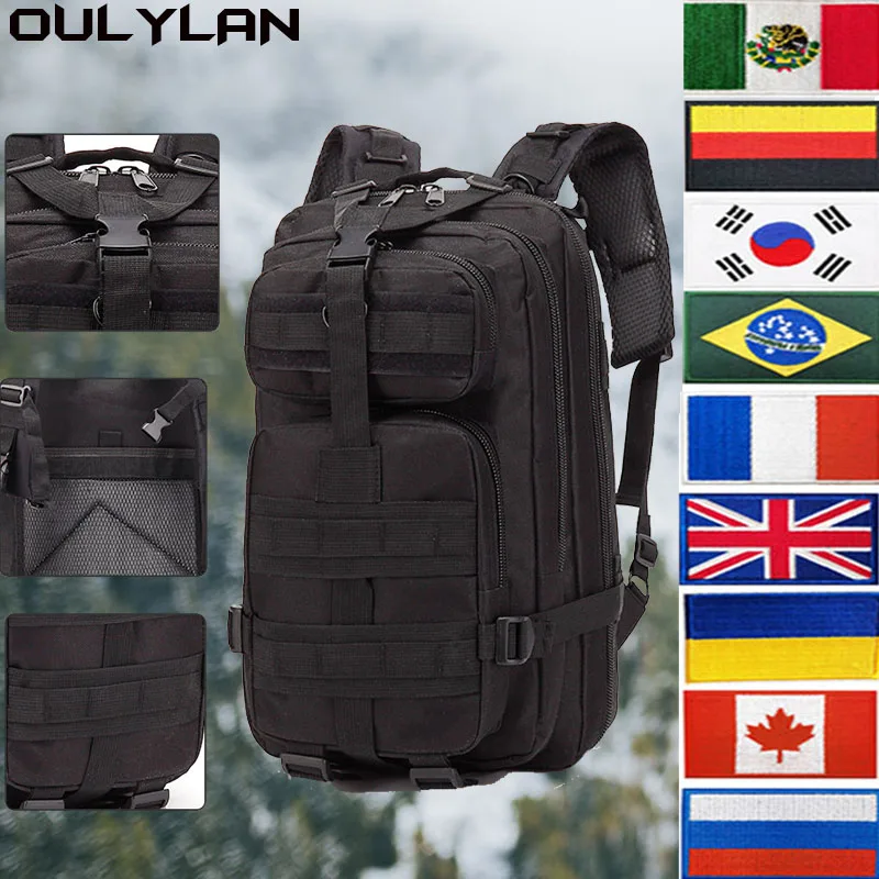 Oulylan Military Tactical Backpack 30L Capacity Trekking Camping Bag Waterproof Rucksacks Outdoor Sports Camouflage Backpack
Oulylan Military Tactical Backpack 30L Capacity Trekking Camping Bag Waterproof Rucksacks Outdoor Sports Camouflage Backpack