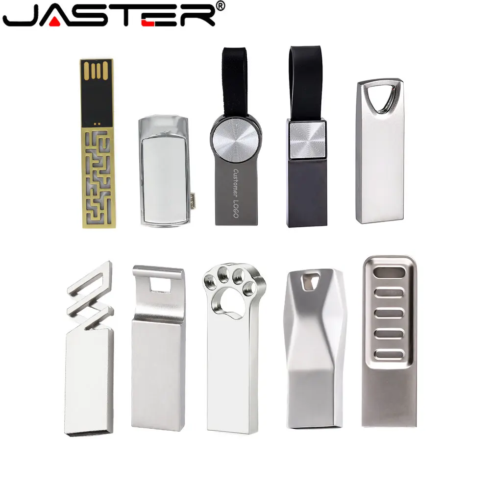 

JASTER металлические USB 2,0 флэш-накопители 64 ГБ, бесплатный Пользовательский логотип, черная Флэшка 32 ГБ, флэш-накопитель 16 ГБ, 8 ГБ, карта памяти, высокоскоростной U-диск для компьютера