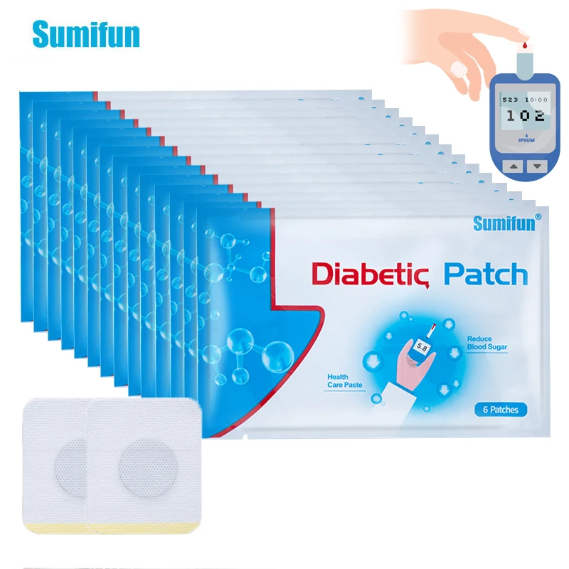 

30/60/90/120Pcs Sumifun Diabetes Patch Lower Blood Sugar Levels Navel Sticker Blood Glucose Diabetic Treatment Medical Plaster