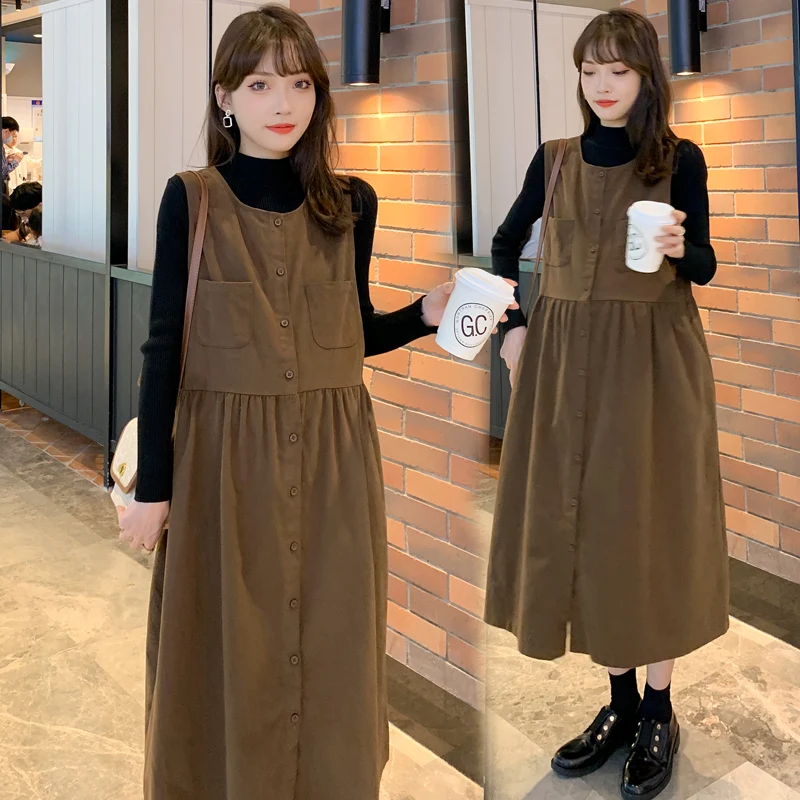 7026# Autumn Winter Corduroy Maternity Vest Dress Knitted Shirts Sets Loose Straight Casual Clothes for Pregnant Women Pregnancy
7026# Autumn Winter Corduroy Maternity Vest Dress Knitted Shirts Sets Loose Straight Casual Clothes for Pregnant Women Pregnancy