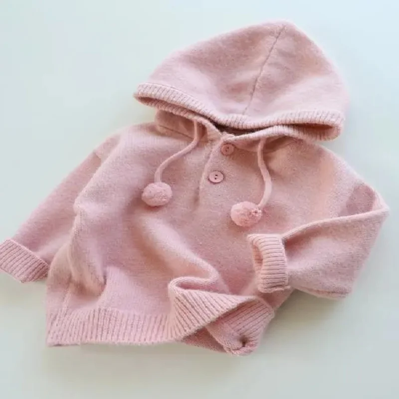 Girls Hooded Pullover Sweater Autumn and Winter Knitted Sweater Solid Clothing Fashion Girls Sweaters Casual Baby Clothes Winter
Girls Hooded Pullover Sweater Autumn and Winter Knitted Sweater Solid Clothing Fashion Girls Sweaters Casual Baby Clothes Winter