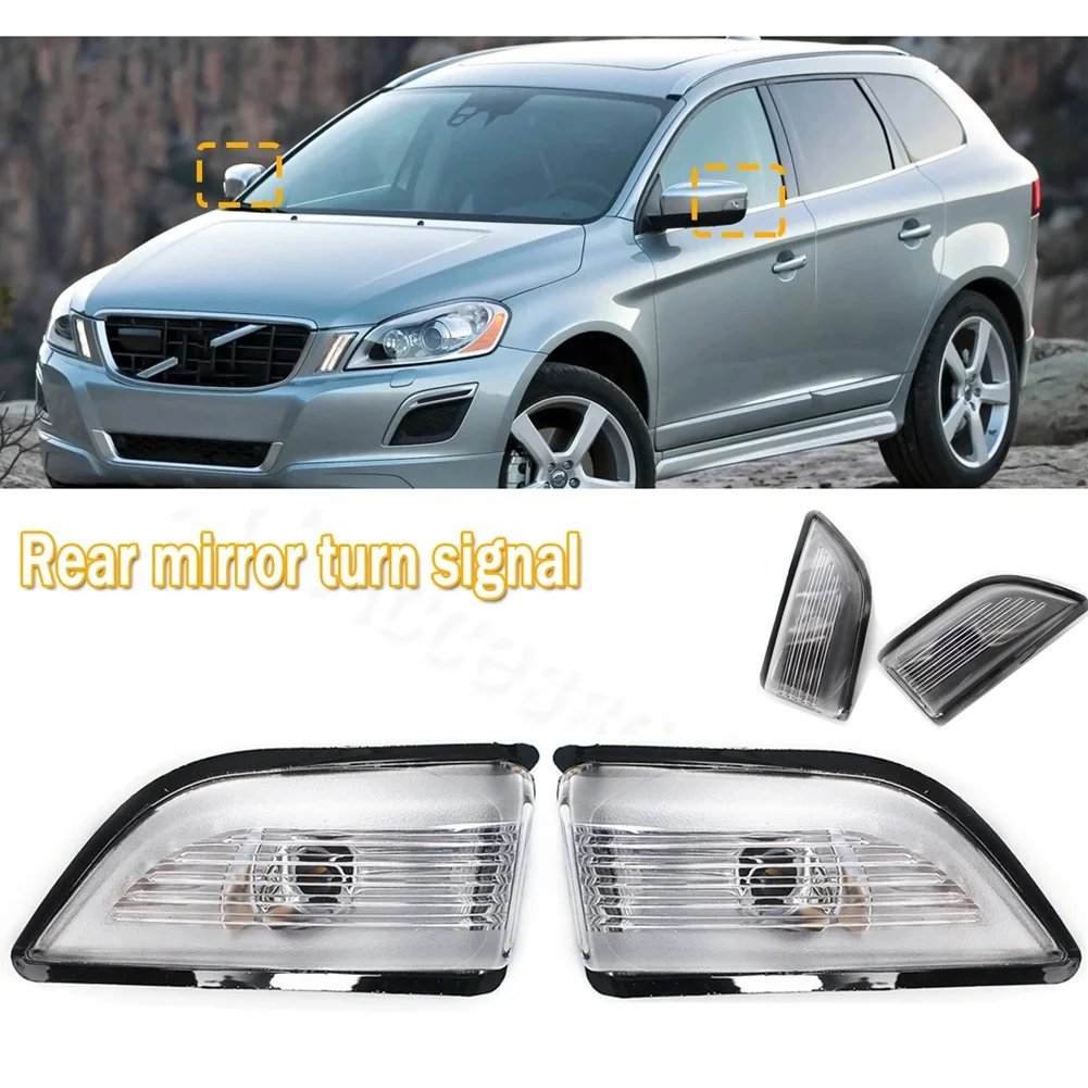 Car Rearview Mirror Turn Signal Lamp Cover Indicator Light Lens for Volvo XC60 2009-2013 31217288 31217289
Car Rearview Mirror Turn Signal Lamp Cover Indicator Light Lens for Volvo XC60 2009-2013 31217288 31217289