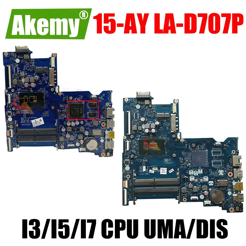 Материнская плата для ноутбука HP 15-AY 15-AC Series, I3-7th Gen, I5-7th Gen, GenU, центральный процессор, материнская плата CDL50, I7-7th
Материнская плата для ноутбука HP 15-AY 15-AC Series, I3-7th Gen, I5-7th Gen, GenU, центральный процессор, материнская плата CDL50, I7-7th