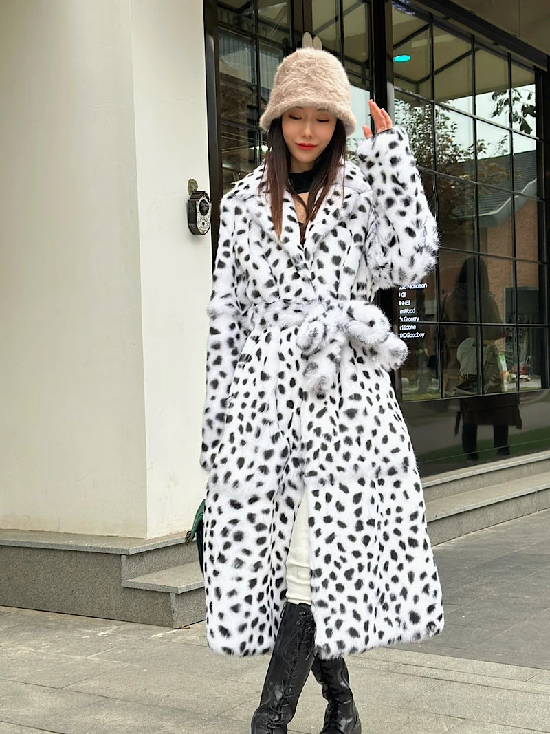 Winter Import Rex Rabbit Fur Coat Women Turn-Down Collar With Sashes X-Long Leopard Natural Real Rex Rabbit Fur Coats
Winter Import Rex Rabbit Fur Coat Women Turn-Down Collar With Sashes X-Long Leopard Natural Real Rex Rabbit Fur Coats