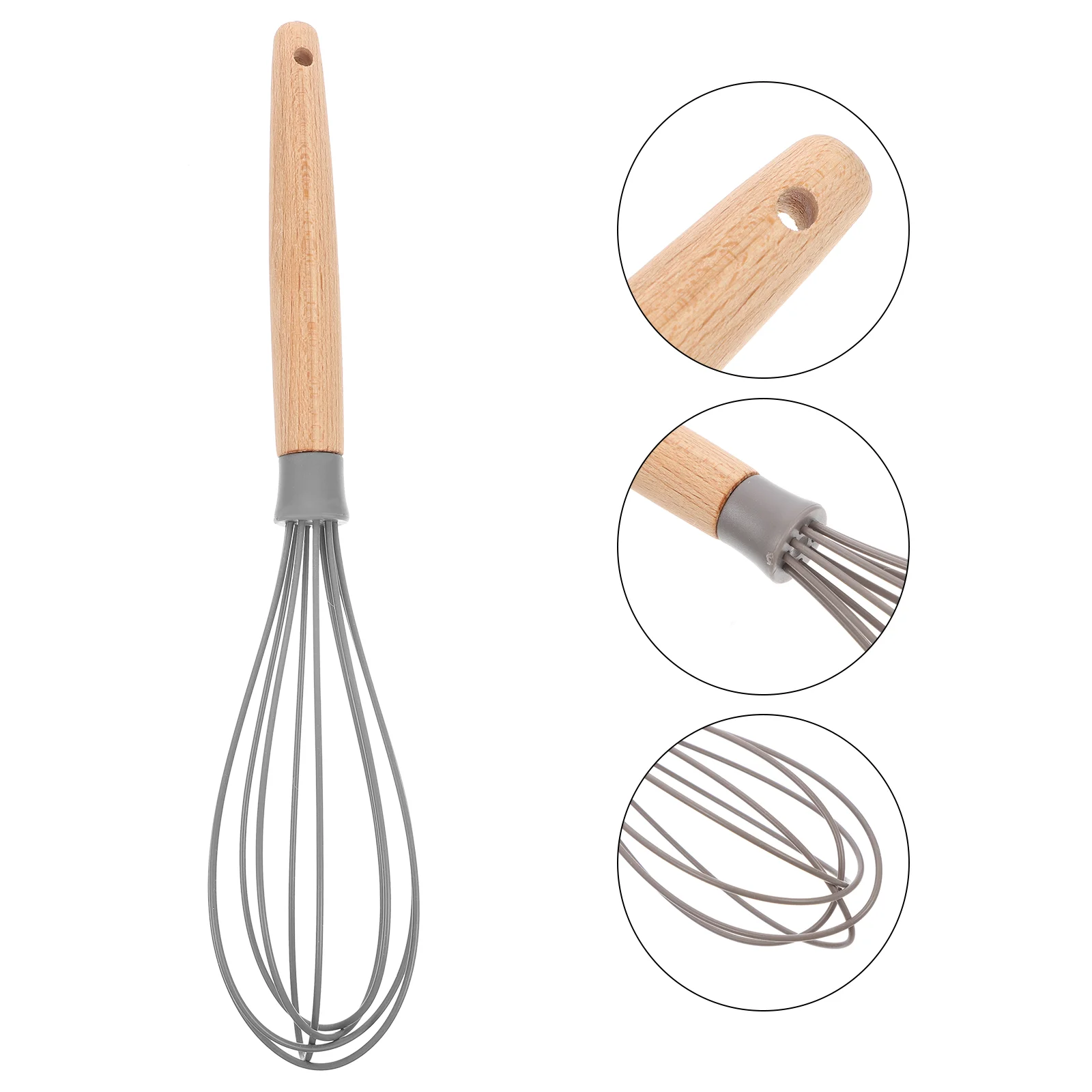 

Whisk Egg Wire Beater Balloon Hand Rubber Whisker Mixing Mini Held Whip Frother Whisks Silicone Cooking Premium Non Stick Heat