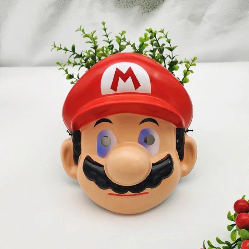 

Super Mario Bros Cosplay Mask Anime Figures Mario Luigi Party Masks for Children Birthday Party Theme Decorations Supplies Gfits