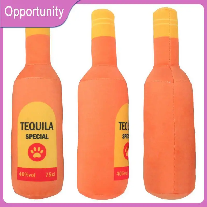 Pet Products Wine Bottle Dog Toy Unique Shapes Relieve Boredom Teeth Chew Toy 7×23cm Tooth Grinding Pet Squeaky Printed Toy Soft 
Pet Products Wine Bottle Dog Toy Unique Shapes Relieve Boredom Teeth Chew Toy 7×23cm Tooth Grinding Pet Squeaky Printed Toy Soft