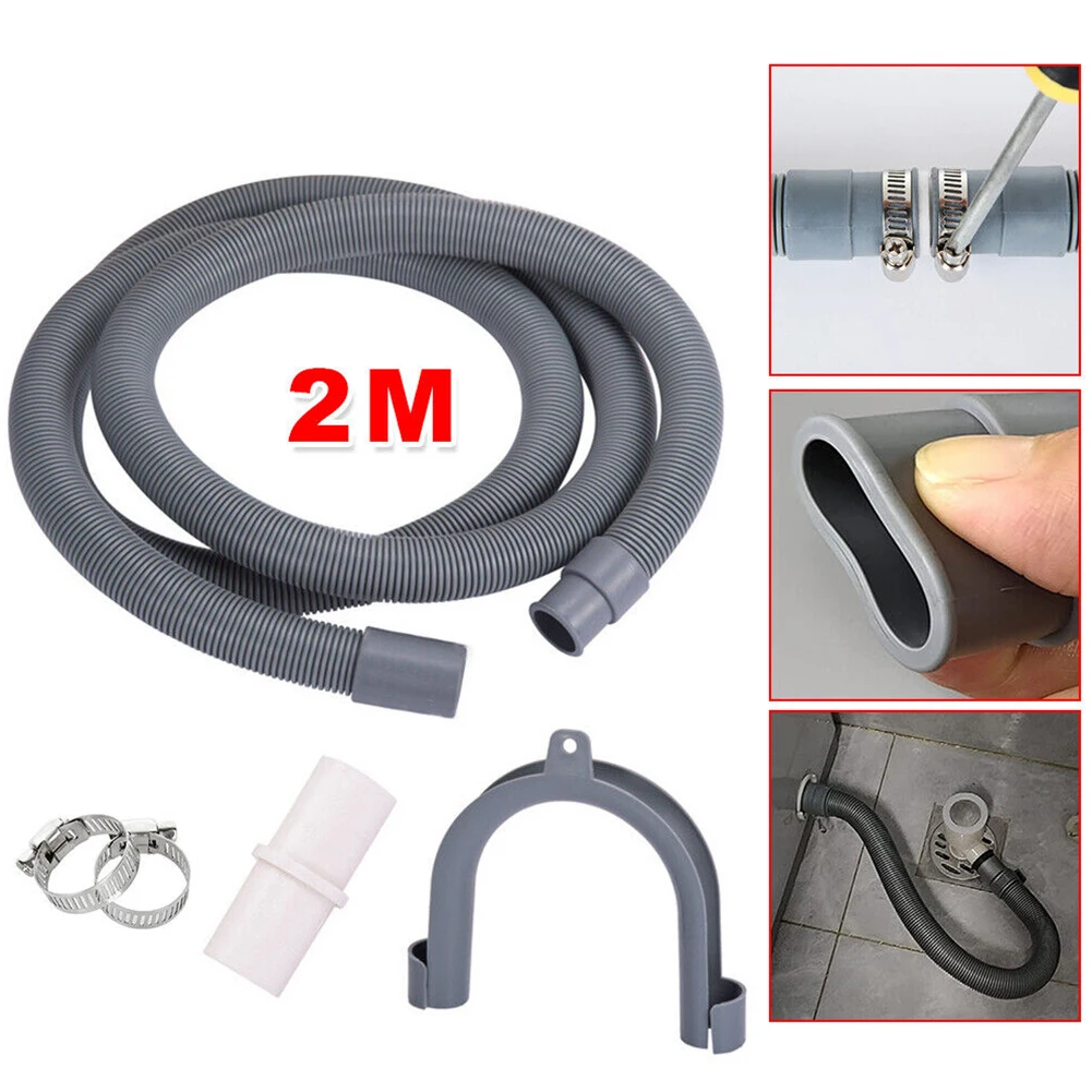 2M Washing Machine Dishwasher Drain Waste Hose Waste Water Outlet Expel Soft Tube PP Plastic Stretchable Drain Flexible Hose
2M Washing Machine Dishwasher Drain Waste Hose Waste Water Outlet Expel Soft Tube PP Plastic Stretchable Drain Flexible Hose