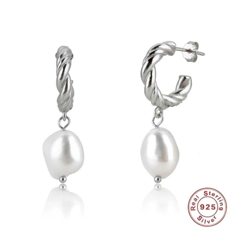 S925 Silver Delicate Zircon Pearl Water Drop Twist Personality Drop Earrings For Ladies Fashion Trend The Same Accessories Gifts
S925 Silver Delicate Zircon Pearl Water Drop Twist Personality Drop Earrings For Ladies Fashion Trend The Same Accessories Gifts