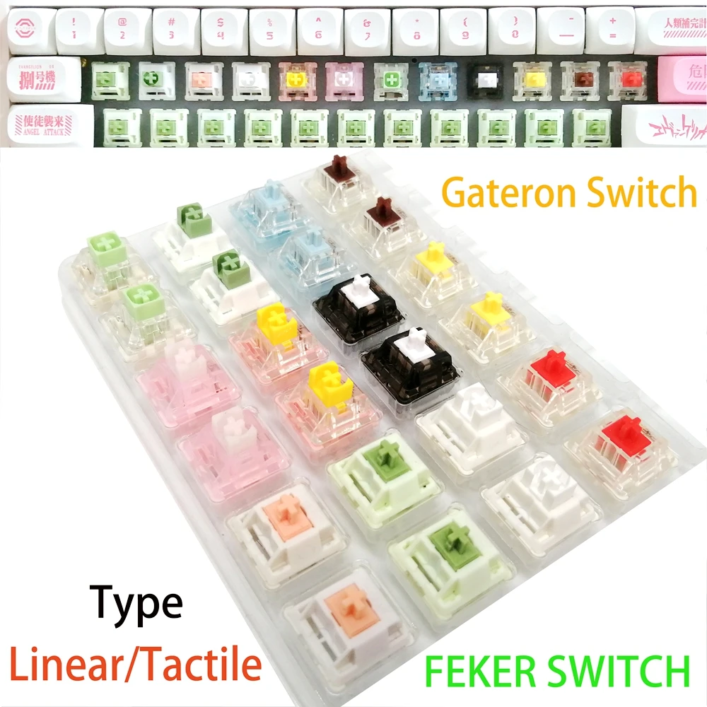 90PCS Panda Matcha Kailh Gateron Switches Hot Swap for Mechanical Keyboard 3Pin/5Pin Accessories Keyboard Switch 
90PCS Panda Matcha Kailh Gateron Switches Hot Swap for Mechanical Keyboard 3Pin/5Pin Accessories Keyboard Switch