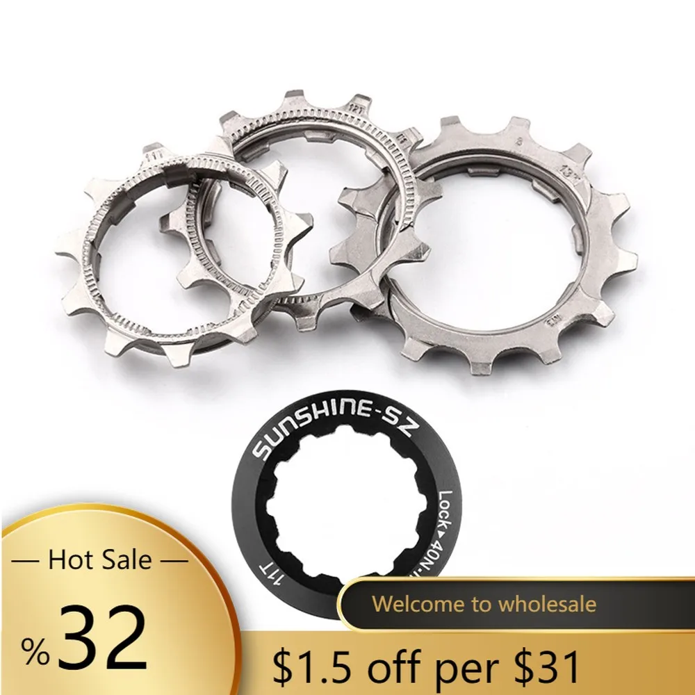 1pc Mountain Bike Freewheel Road Mountain Bike Cassette Cog 8/9/10/11 Speed 11/12/13T Tooth Freewheel Part Bicycle Accessories
1pc Mountain Bike Freewheel Road Mountain Bike Cassette Cog 8/9/10/11 Speed 11/12/13T Tooth Freewheel Part Bicycle Accessories