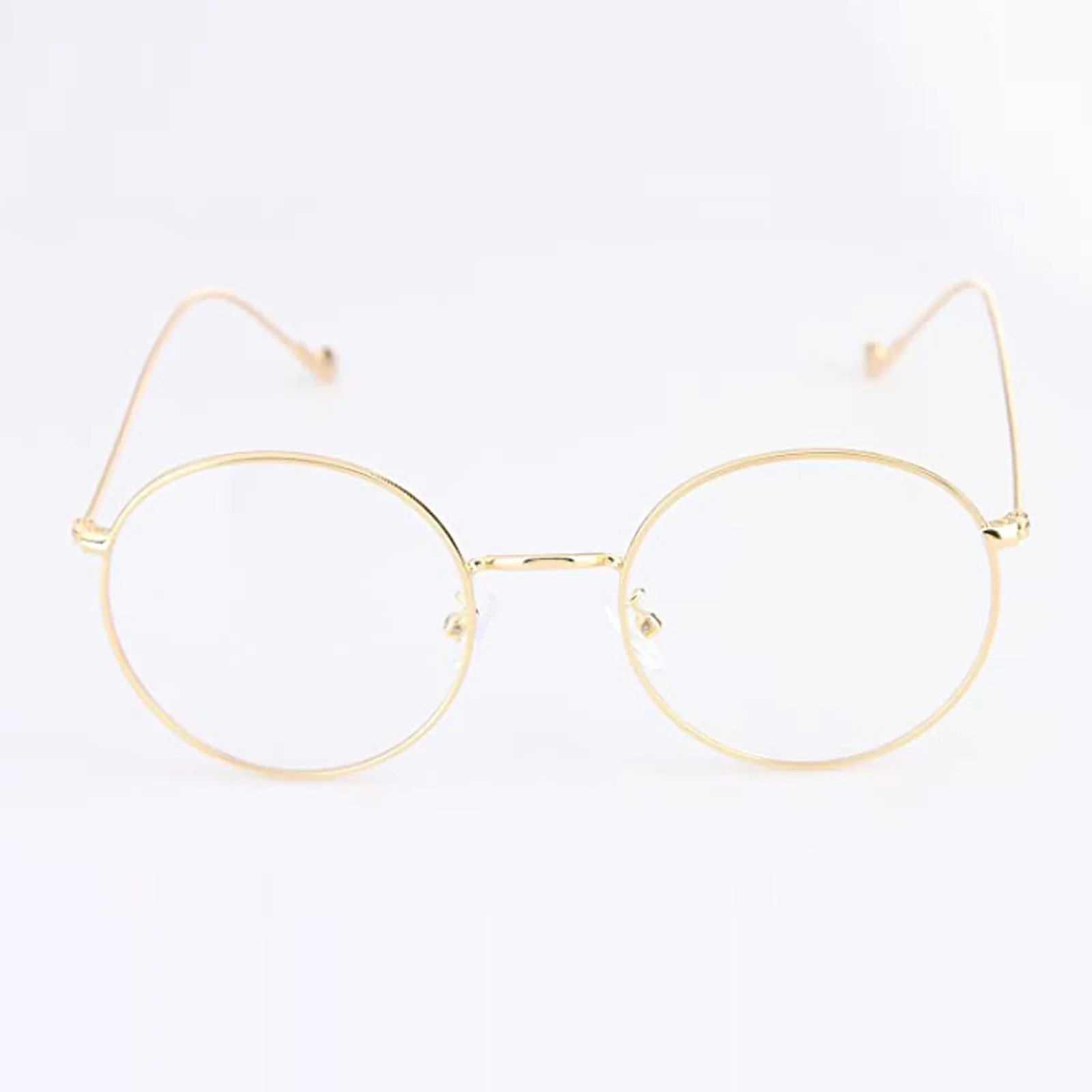 Vintage Round Glasses Clear Lens Fashion Gold Round Metal Frame Glasses Optical Men Women Eyeglass Frame Fake Glasses Hot Sale
Vintage Round Glasses Clear Lens Fashion Gold Round Metal Frame Glasses Optical Men Women Eyeglass Frame Fake Glasses Hot Sale