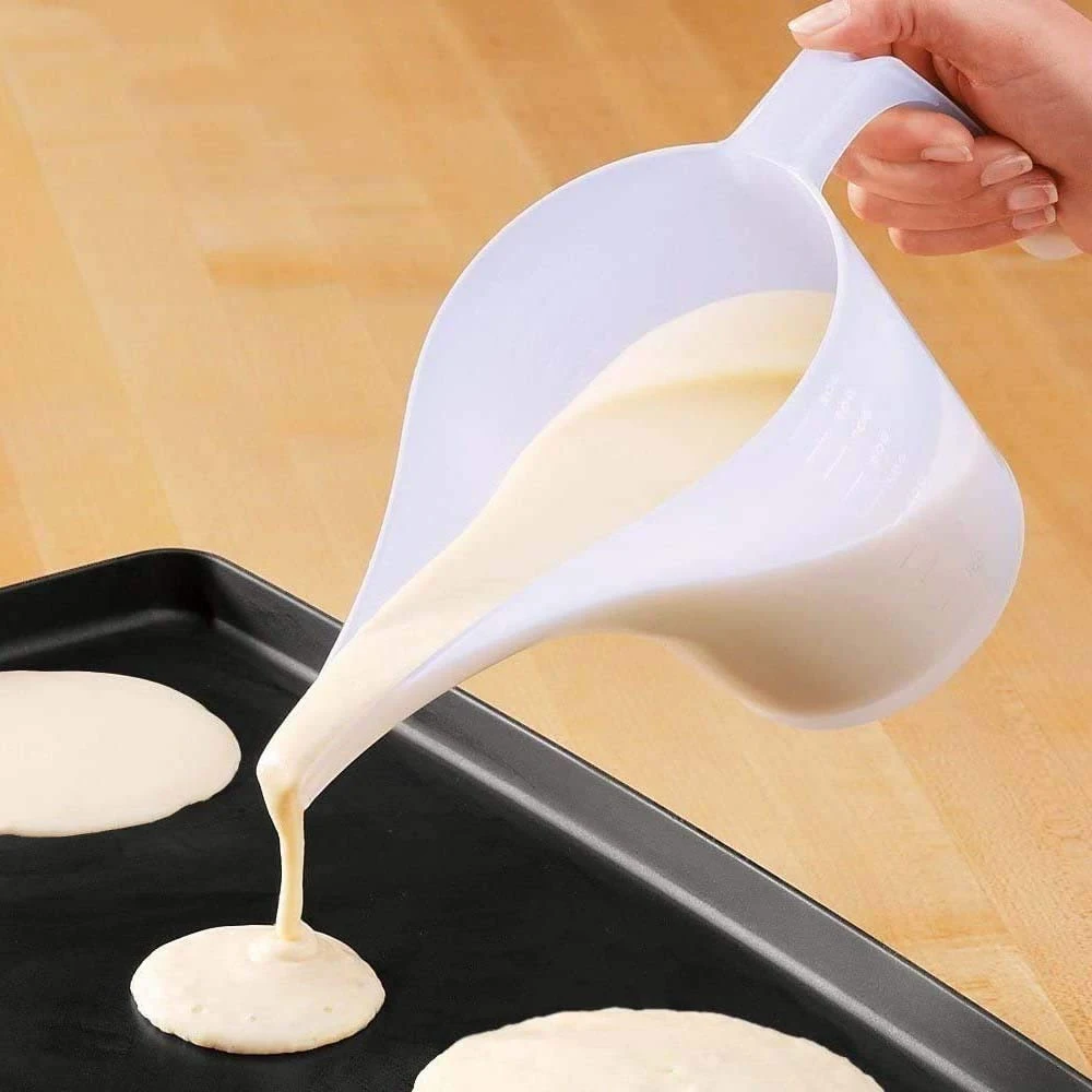 1000ml Plastic Measuring Jug Cup with Scale Long Tip Mouth Cake Muffins Baking Waffles Batter Dispenser Bakery Tool for Kitchen
1000ml Plastic Measuring Jug Cup with Scale Long Tip Mouth Cake Muffins Baking Waffles Batter Dispenser Bakery Tool for Kitchen