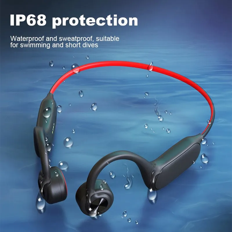 Bone Conduction Headphones Bluetooth Wireless IPX8 Waterproof Earphone with 32G Memory IP68 for Swimming Night Running Headset
Bone Conduction Headphones Bluetooth Wireless IPX8 Waterproof Earphone with 32G Memory IP68 for Swimming Night Running Headset