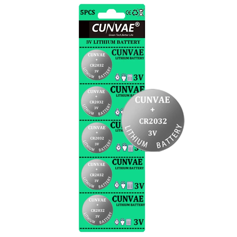 5pcs CR2032 CR 2032 DL2032 ECR2032 BR2032 3V Lithium Battery For Watch Toy Calculator Car Remote Control Button Coin Cell
5pcs CR2032 CR 2032 DL2032 ECR2032 BR2032 3V Lithium Battery For Watch Toy Calculator Car Remote Control Button Coin Cell