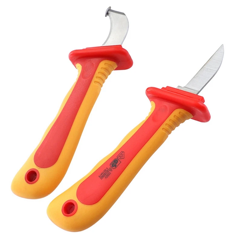 Insulated Electrician Knife Straight Curved Hook Fixed Blade Wire Stripper Tools
Insulated Electrician Knife Straight Curved Hook Fixed Blade Wire Stripper Tools