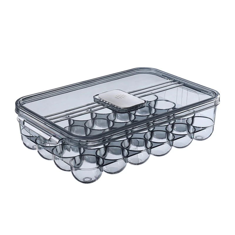 HOT-Kitchen Large Capacity Egg Storage Box Refrigerator Plastic Household Preservation Anti-Drop Egg Tray
HOT-Kitchen Large Capacity Egg Storage Box Refrigerator Plastic Household Preservation Anti-Drop Egg Tray
