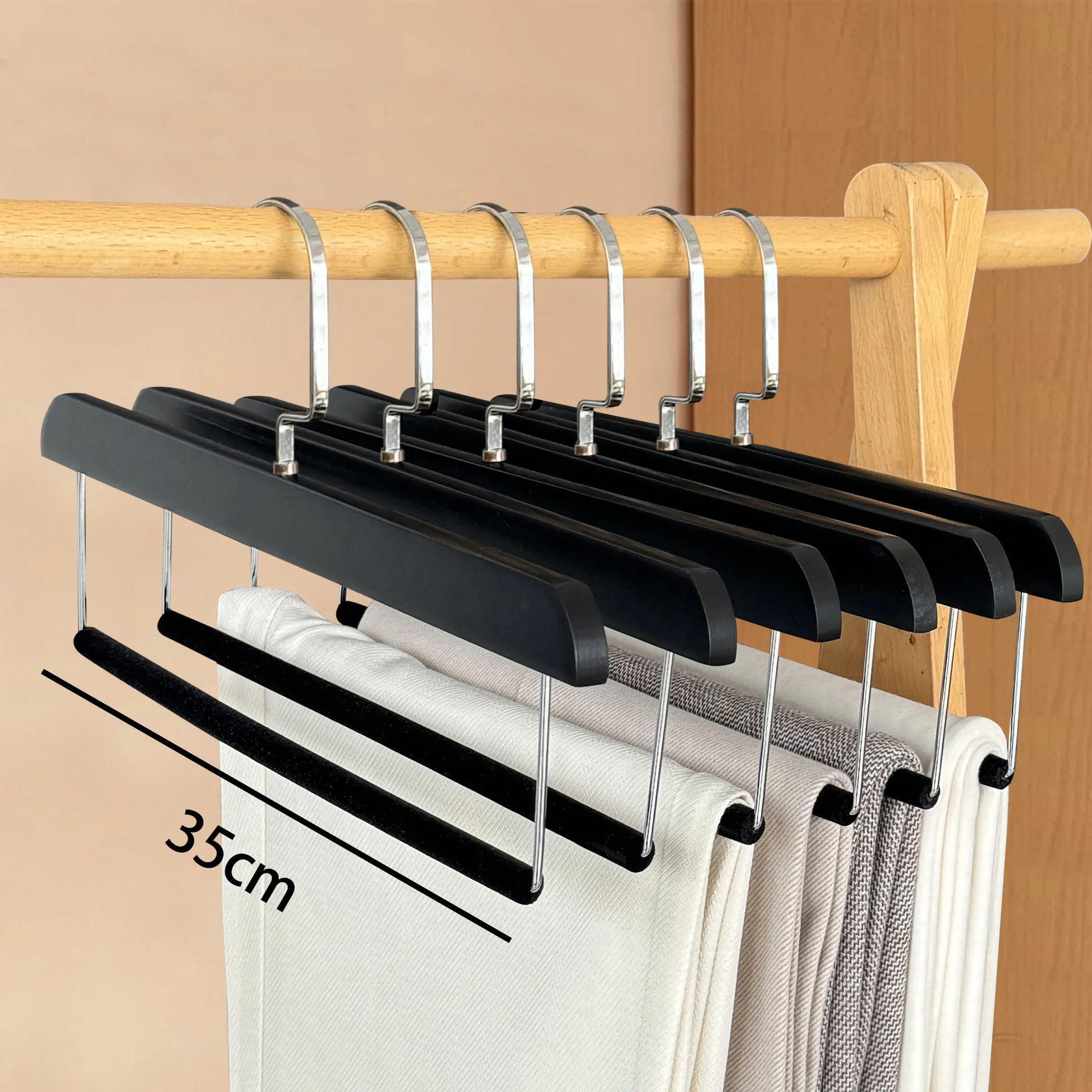 5/10 шт., твердая деревянная вешалка для брюк, органайзер, вешалка для брюк, бархатная вешалка для брюк 35 см, компактная вешалка для гардероба
5/10 шт., твердая деревянная вешалка для брюк, органайзер, вешалка для брюк, бархатная вешалка для брюк 35 см, компактная вешалка для гардероба