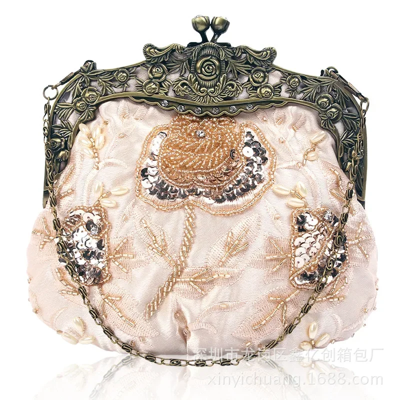 2023 Luxury Bag for Woman, Evening Handbag, Antique Beaded Party Clutch Vintage Rose Purse Make Up Bags 0045
2023 Luxury Bag for Woman, Evening Handbag, Antique Beaded Party Clutch Vintage Rose Purse Make Up Bags 0045