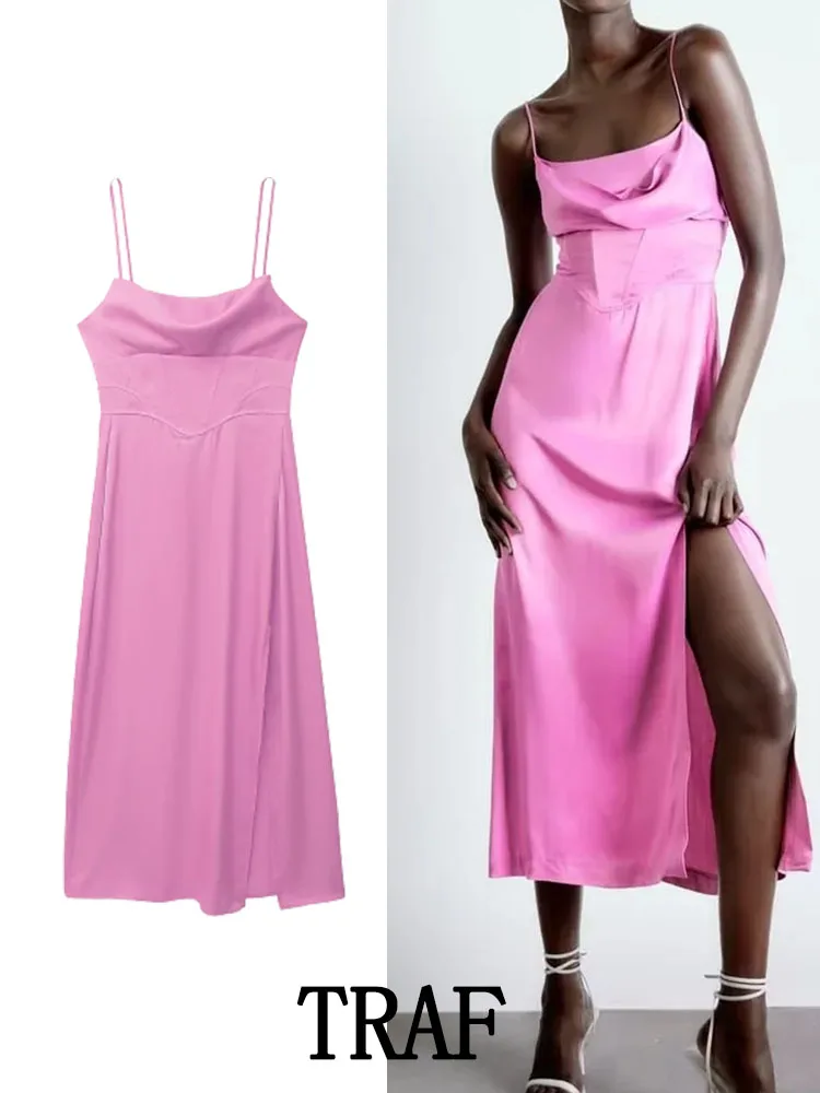 Женское атласное платье-корсет с открытой спиной, без рукавов
Женское атласное платье-корсет с открытой спиной, без рукавов