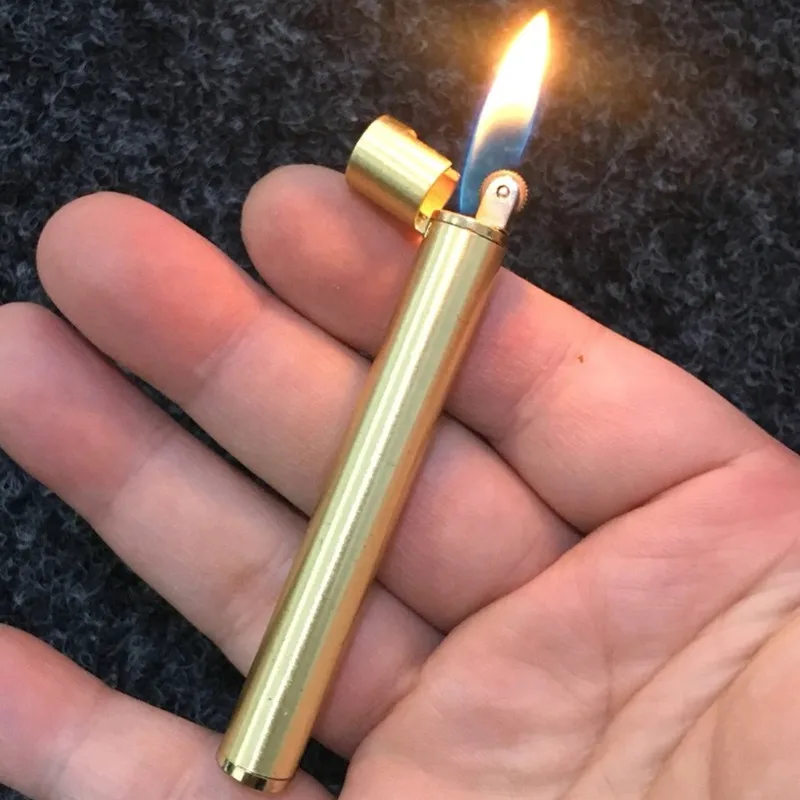 Metal Circular Column Lighter Butane Gas Grinding Wheel Lighter Portable Cigar Cigarette Lighter Smoking Accessories Man's Gift
Metal Circular Column Lighter Butane Gas Grinding Wheel Lighter Portable Cigar Cigarette Lighter Smoking Accessories Man's Gift