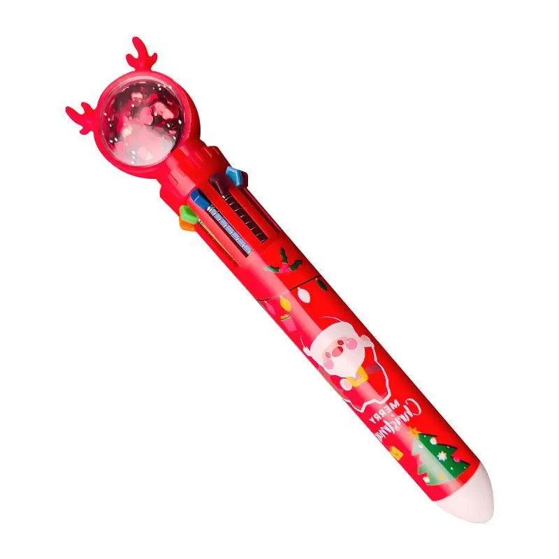 Christmas 10 Color Ballpoint Pen Creative Press Type Color Pen Kindergarten Small Gifts For Pupils Christmas Exquisite Gifts
Christmas 10 Color Ballpoint Pen Creative Press Type Color Pen Kindergarten Small Gifts For Pupils Christmas Exquisite Gifts