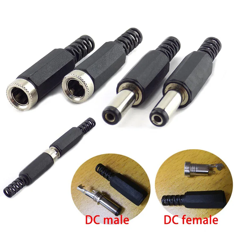100pcs DC Connector 2.1*5.5mm Power Plug 9mm 14mm Length Male Female Socket Jack Wire Terminals Adapter 5.5x2.5mm
100pcs DC Connector 2.1*5.5mm Power Plug 9mm 14mm Length Male Female Socket Jack Wire Terminals Adapter 5.5x2.5mm