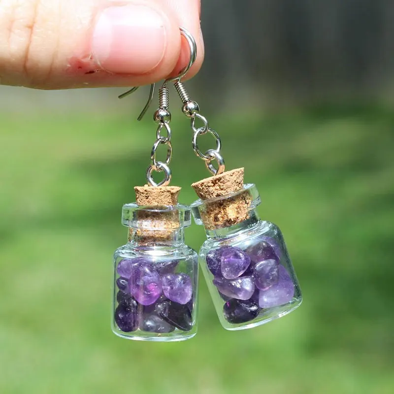 Rose Quartz Crystal Witch Witchcraft Cottage Soft Girl Silver Hardware Unique Potion Jar Glass Jar Cork Earrings
Rose Quartz Crystal Witch Witchcraft Cottage Soft Girl Silver Hardware Unique Potion Jar Glass Jar Cork Earrings