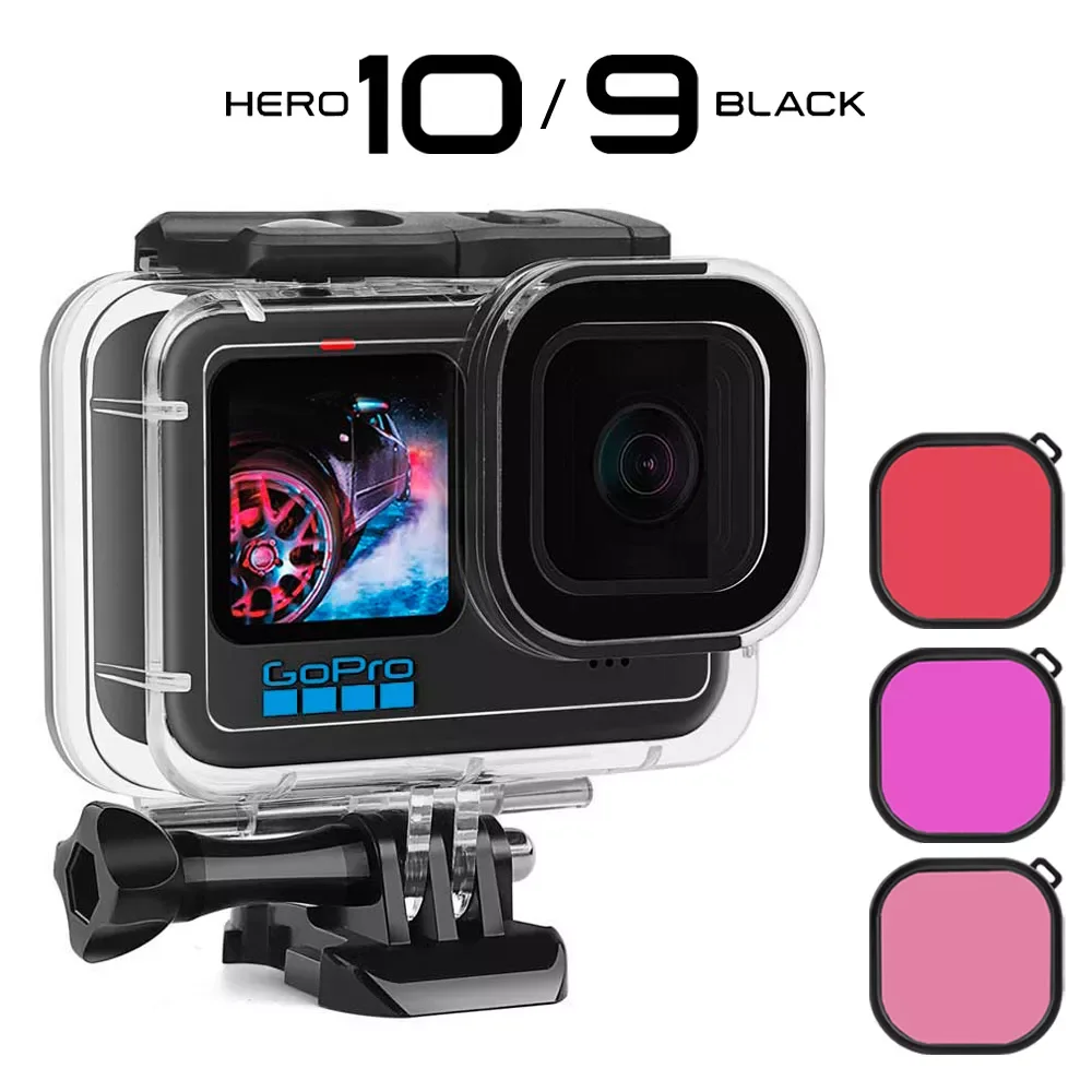 Waterproof Case for GoPro Hero 10 9 Black Protective Diving Underwater Housing Shell Cover Red Purple Color Filter Go Pro
Waterproof Case for GoPro Hero 10 9 Black Protective Diving Underwater Housing Shell Cover Red Purple Color Filter Go Pro