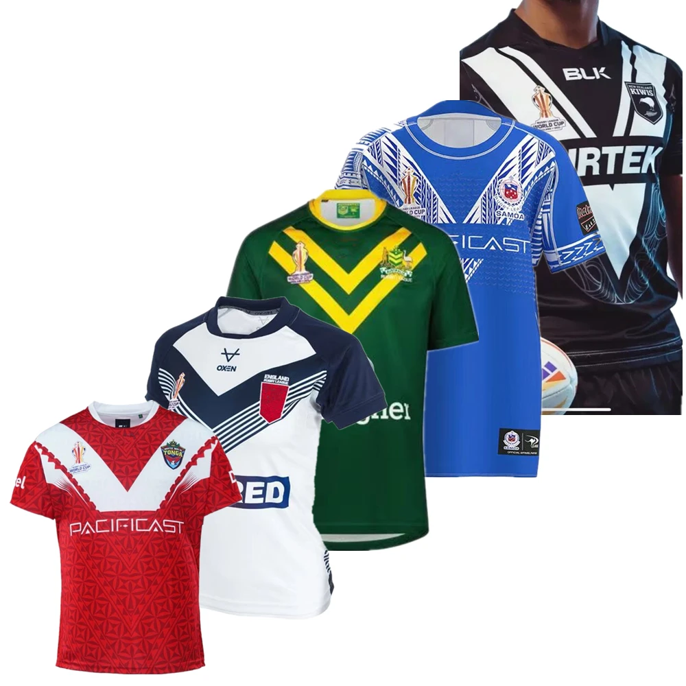 

New Zealand kiwis 2023 rugby jersey Australia samoa fiji Jamaica tonga RLWC rugby Shirt jerseys t-shirt big size 4xl 5xl