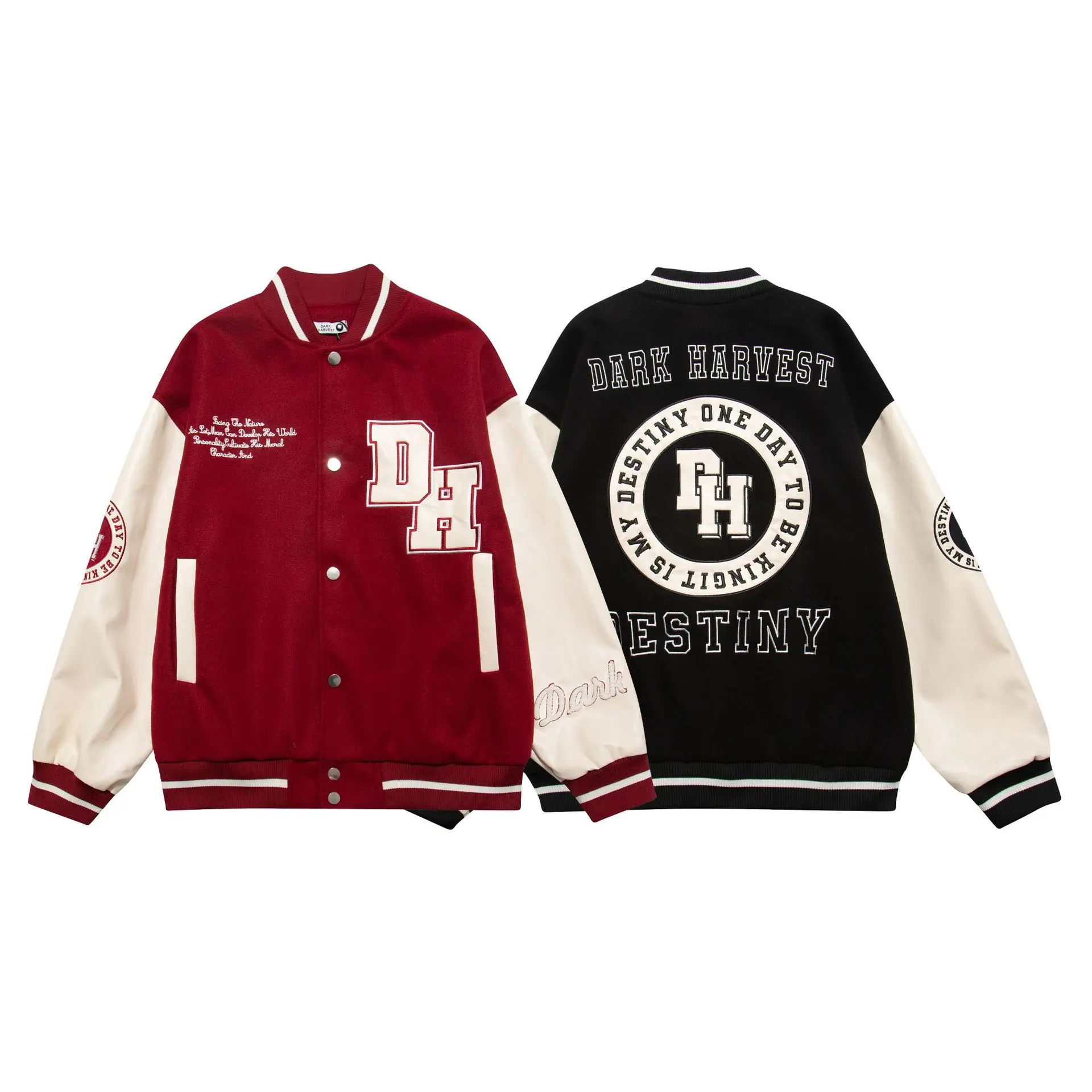 Retro Flocking Embroidery Baseball Uniform for Men and Women Autumn Oversize Coat Trendy Brand Jacket
Retro Flocking Embroidery Baseball Uniform for Men and Women Autumn Oversize Coat Trendy Brand Jacket