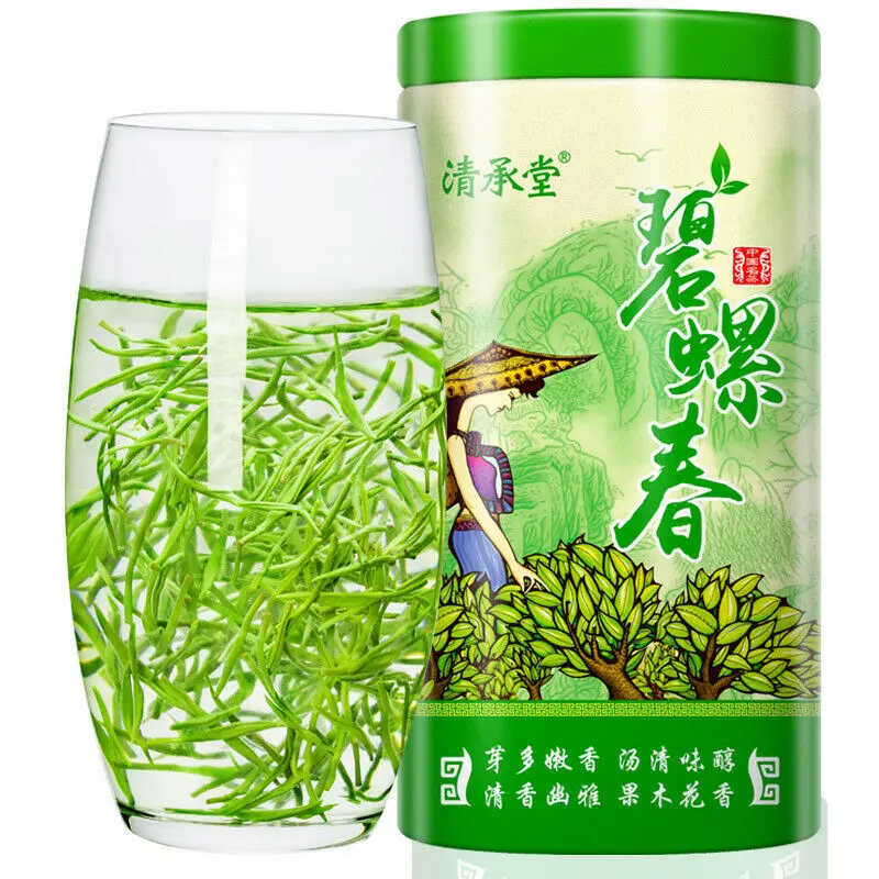 

2022 China High Mountain Natural Organic Biluochun 250g without Teapot Chinese Green Tea Chinese Bi Luo Chun No Tea Pot
