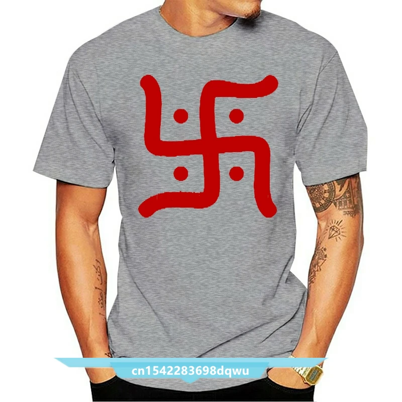 

Hindu Swastika Fitted Cotton Poly By Next Level T Shirt Create Tee Shirt Round Collar Costume Fitness New Style Pattern Shirt