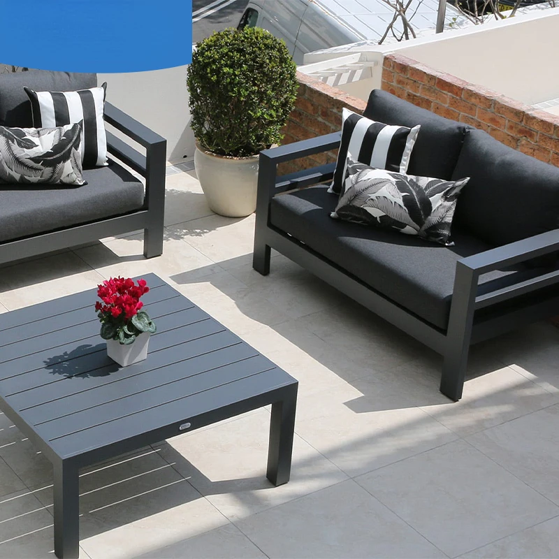 Nordic outdoor sofa combination aluminum alloy courtyard coffee table sunscreen waterproof modern simple corner
Nordic outdoor sofa combination aluminum alloy courtyard coffee table sunscreen waterproof modern simple corner