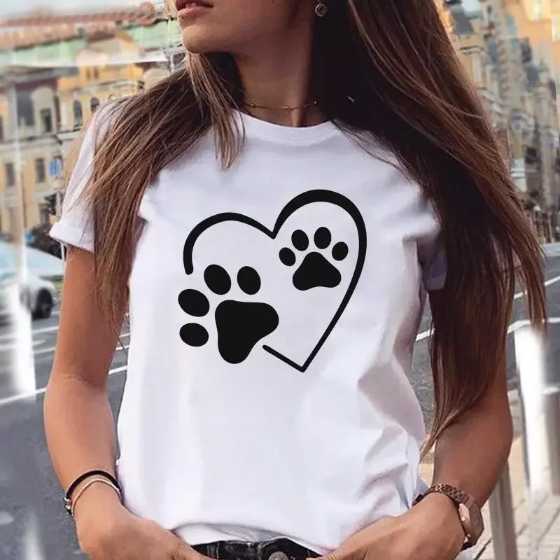 T-shirts Love Trend Style Dog Paw Cartoon Animal Pet 90s Summer Graphic Print Female Stylish T Top Shirt Girl Tee T-Shirt
T-shirts Love Trend Style Dog Paw Cartoon Animal Pet 90s Summer Graphic Print Female Stylish T Top Shirt Girl Tee T-Shirt