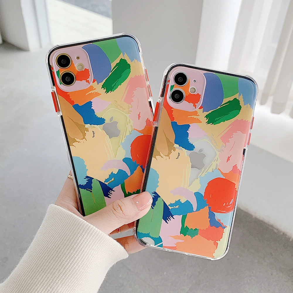 Модный чехол для телефона с абстрактным рисунком IPhone 13 11 12 Pro Max мягкий