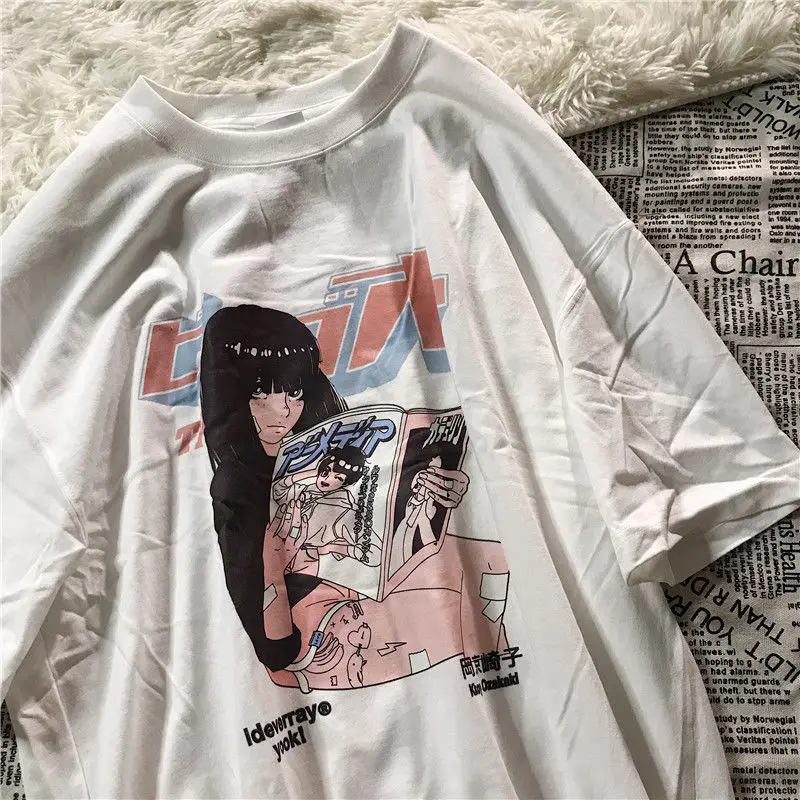 Women's T-shirt Cute Cartoon Sweet Streetwear Tops Harajuku Pink Kawaii Casual Tops Ulzzang Vintage Loose Summer Women T-Shirt
Women's T-shirt Cute Cartoon Sweet Streetwear Tops Harajuku Pink Kawaii Casual Tops Ulzzang Vintage Loose Summer Women T-Shirt