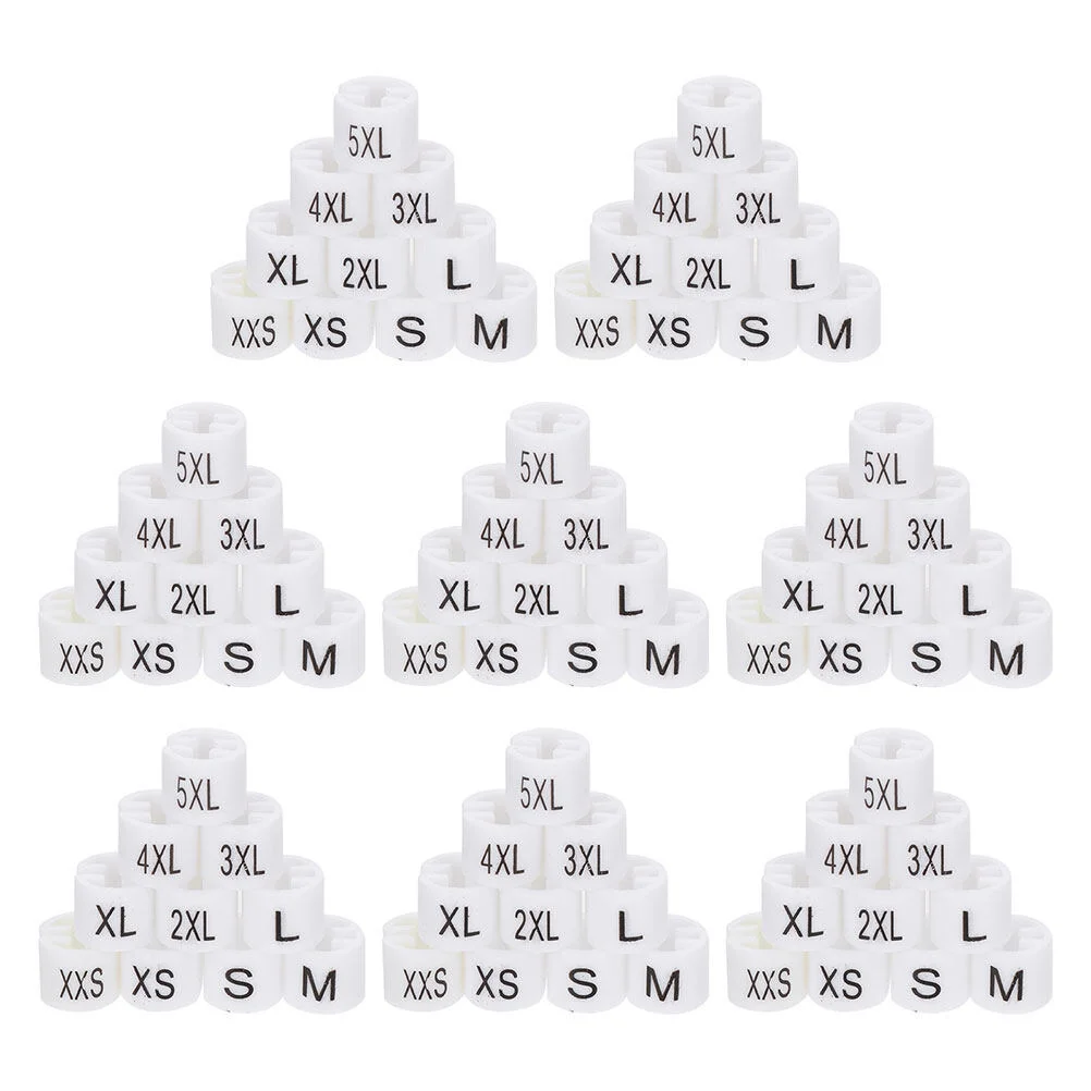 200 Pcs Plastic Hangers Classifier Number Tag Plate Size Marker Circle Clothing Rings
200 Pcs Plastic Hangers Classifier Number Tag Plate Size Marker Circle Clothing Rings