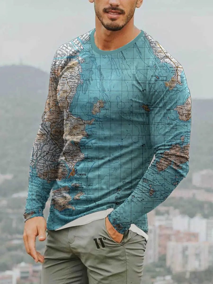 2022 SS Men's T-Shirt Sports Map 3D Digital Printing Men's T-Shirt Street Trend Breathable Long Sleeve Premium Top
2022 SS Men's T-Shirt Sports Map 3D Digital Printing Men's T-Shirt Street Trend Breathable Long Sleeve Premium Top